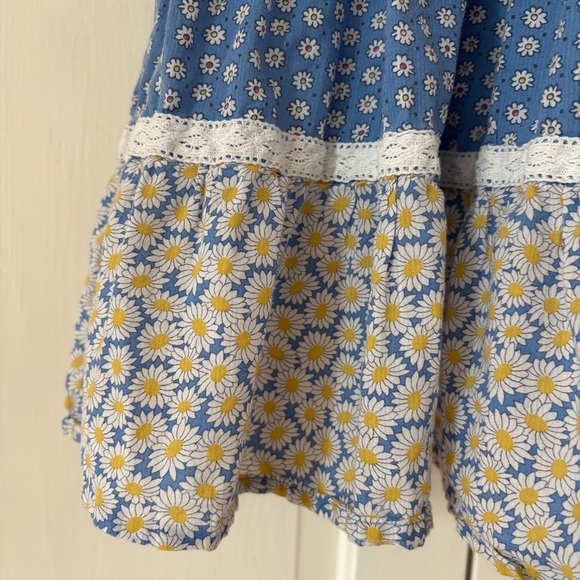 Mini Boden Floaty Hotchpotch Patchwork Floral Blue Dress Size Large 9-10 Years - Picture 15 of 15